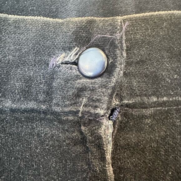 Vintage Gunne Sax Blue Velvet Boho Cottage Core Peasant Hippie Maxi Skirt XS - Picture 10 of 12